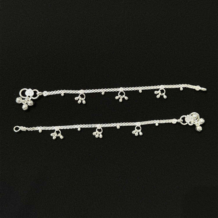 Sterling Silver Kids Anklet-1pair