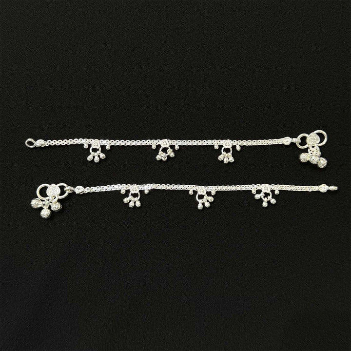 Sterling Silver Kids Anklet-1pair