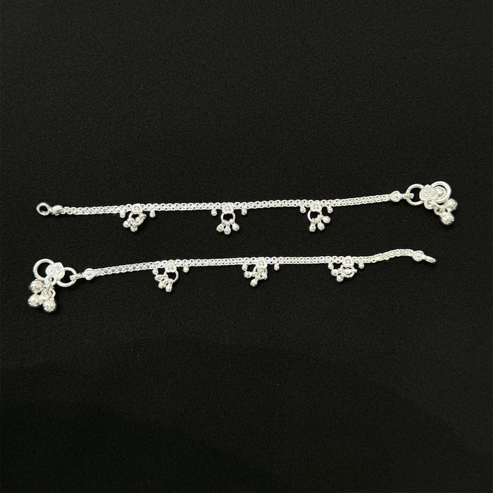 Sterling Silver Kids Anklet-1pair