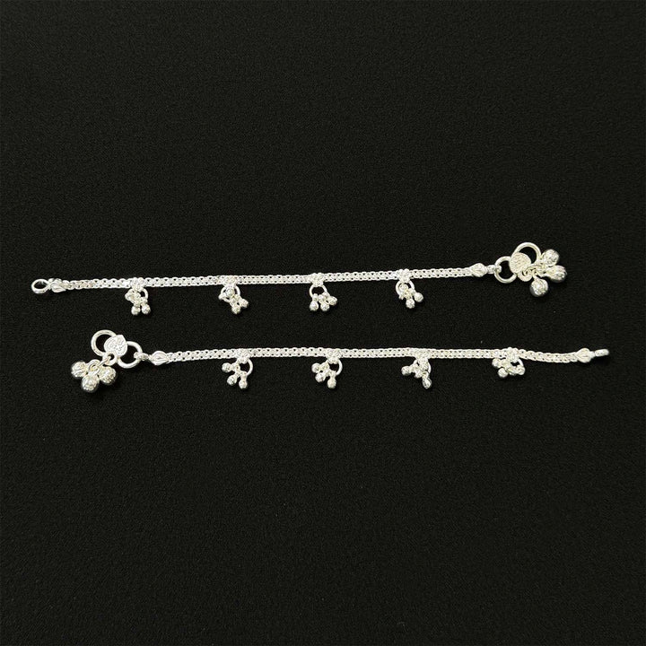 Sterling Silver Kids Anklet-1pair
