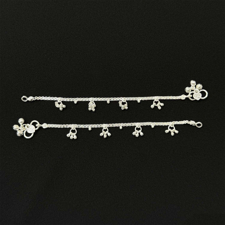 Sterling Silver Kids Anklet-1pair