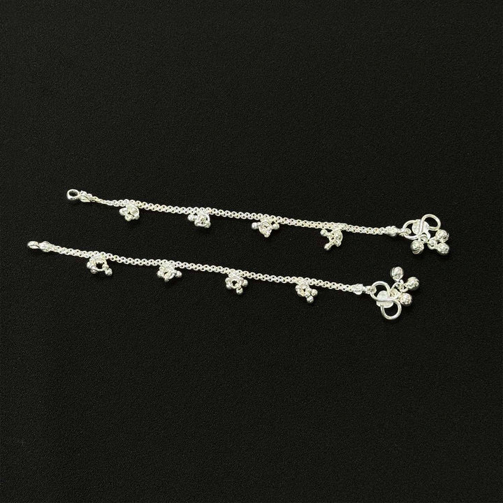 Sterling Silver Kids Anklet-1pair