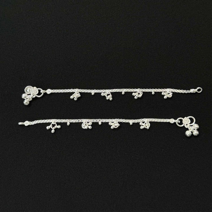 Sterling Silver Kids Anklet-1pair