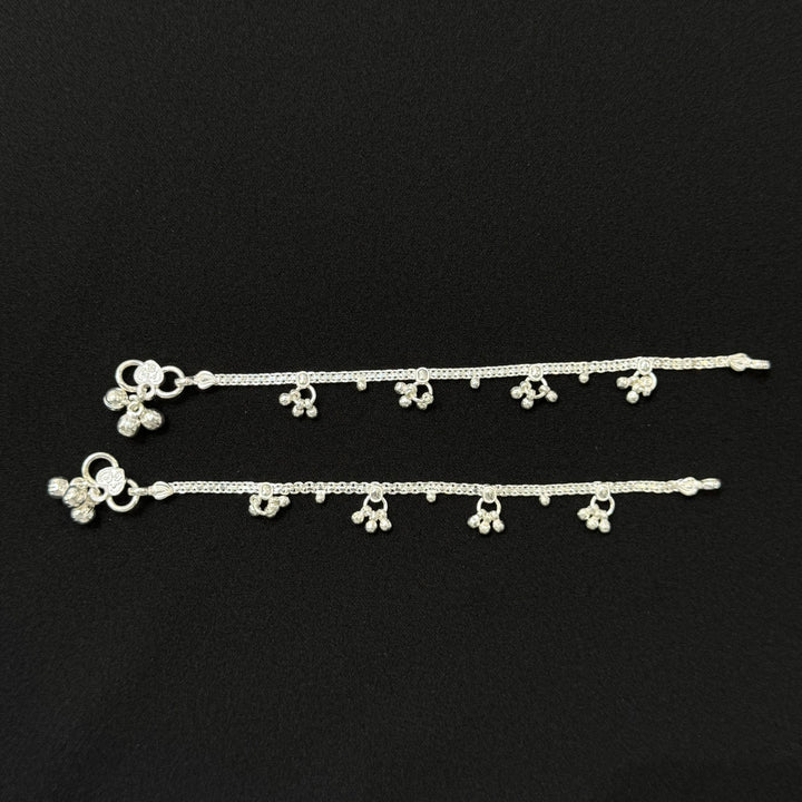 Sterling Silver Kids Anklet-1pair