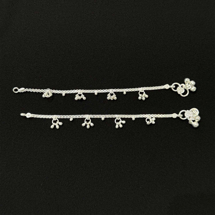 Sterling Silver Kids Anklet-1pair