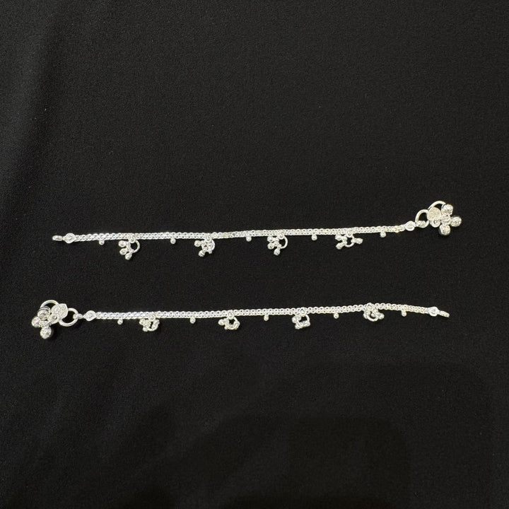 Sterling Silver Kids Anklet-1pair