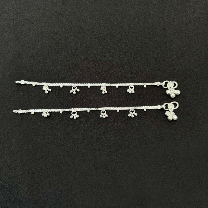 Sterling Silver Kids Anklet-1pair