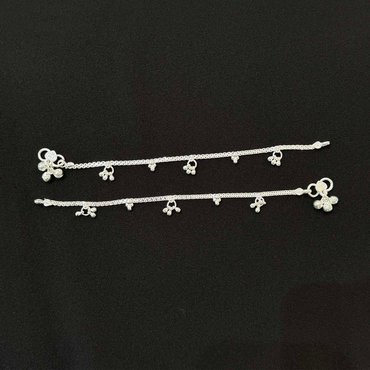 Sterling Silver Kids Anklet-1pair