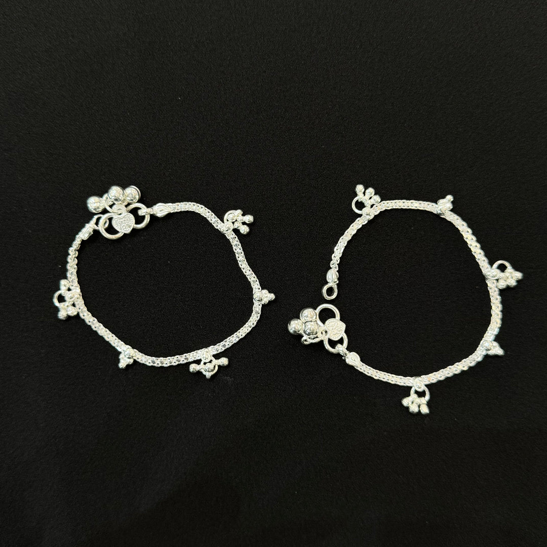 Sterling Silver Kids Anklet-1pair