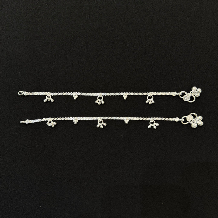 Sterling Silver Kids Anklet-1pair