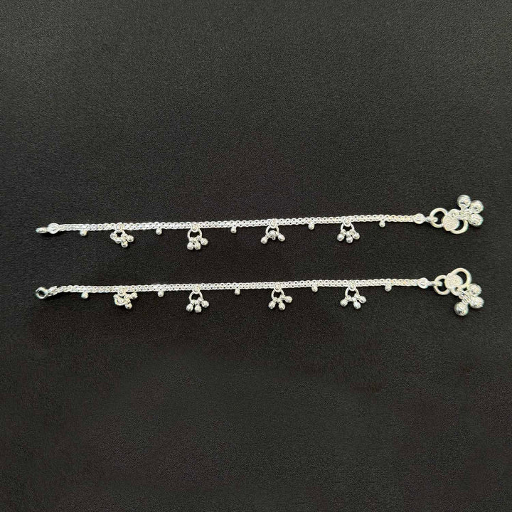 Sterling Silver Kids Anklet-1pair