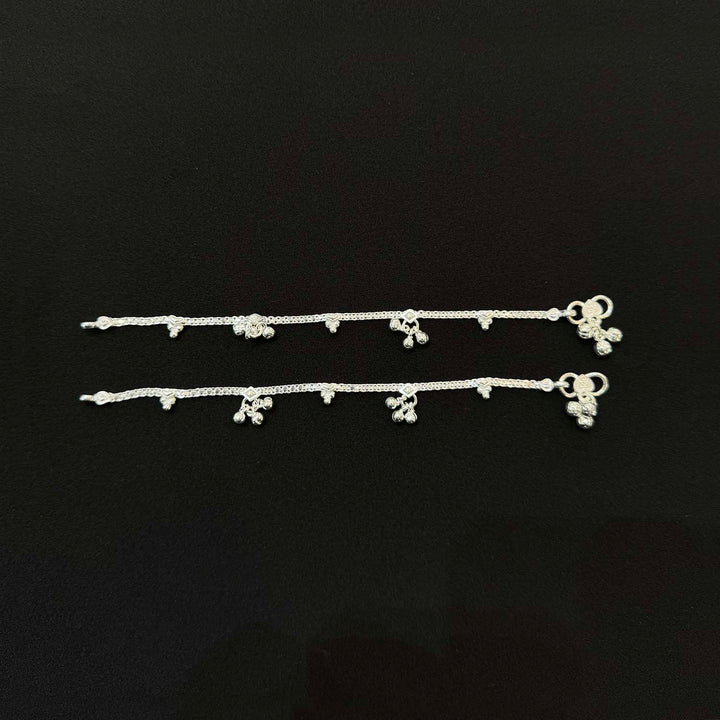 Sterling Silver Kids Anklet-1pair