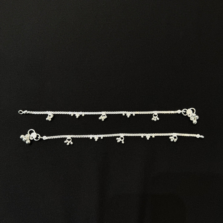 Sterling Silver Teenager Anklet-1pair
