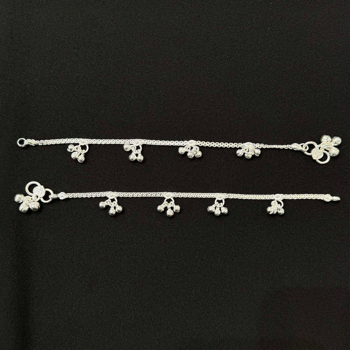 Sterling Silver Kids Anklet-1pair