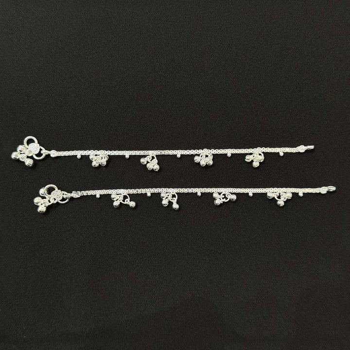 Sterling Silver Kids Anklet-1pair
