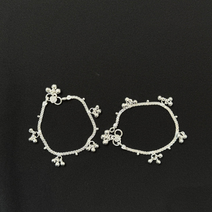 Sterling Silver Kids Anklet-1pair