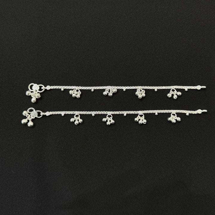 Sterling Silver Kids Anklet-1pair