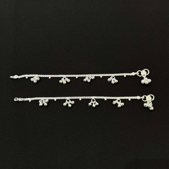 Sterling Silver Kids Anklet-1pair