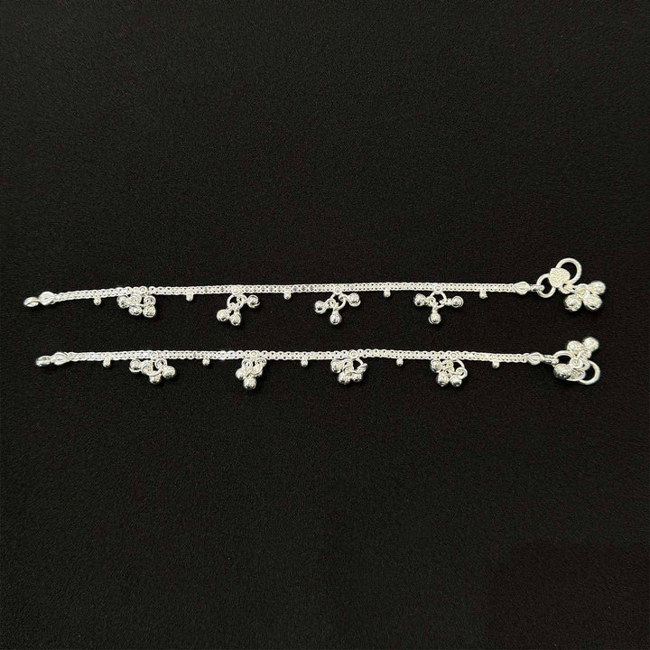 Sterling Silver Kids Anklet-1pair