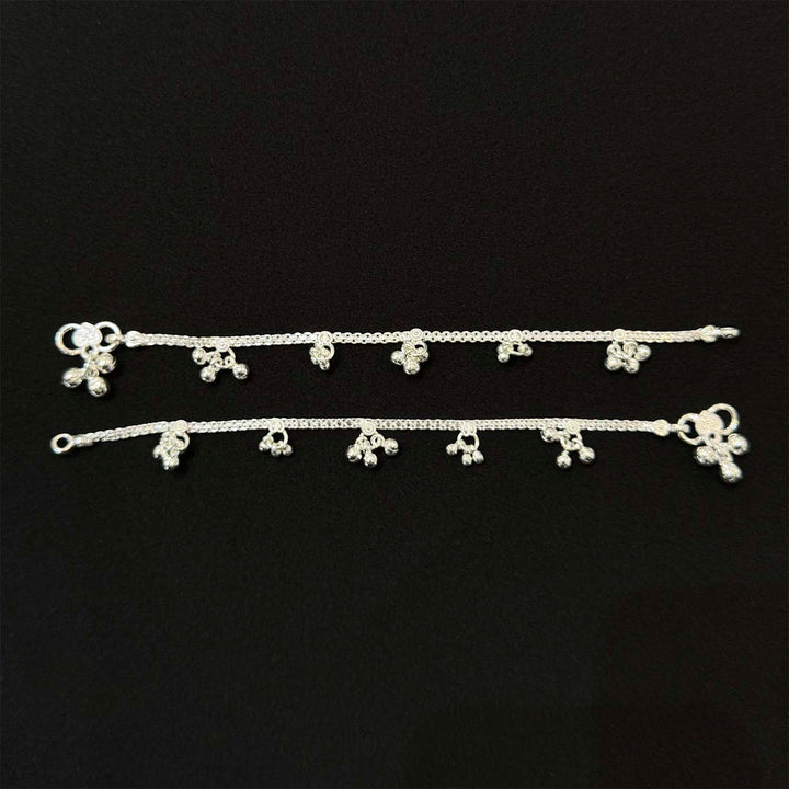 Sterling Silver Kids Anklet-1pair