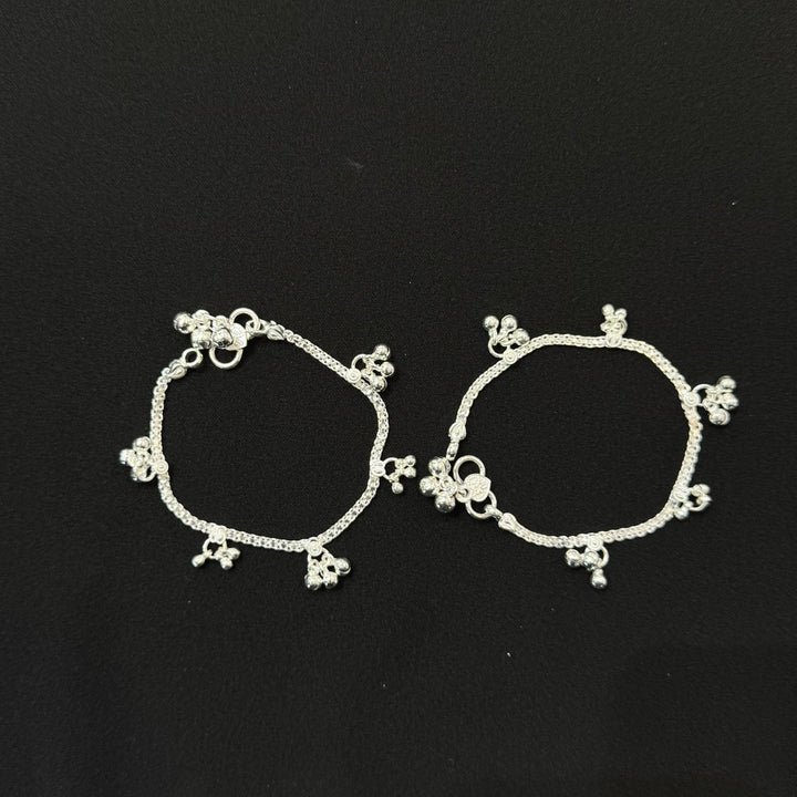 Sterling Silver Kids Anklet-1pair