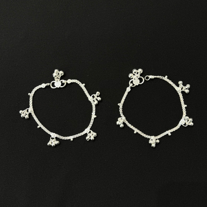Sterling Silver Teenager Anklet-1pair