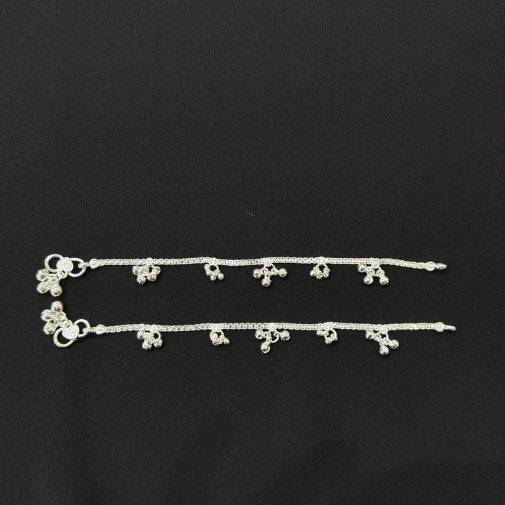 Sterling Silver Kids Anklet-1pair