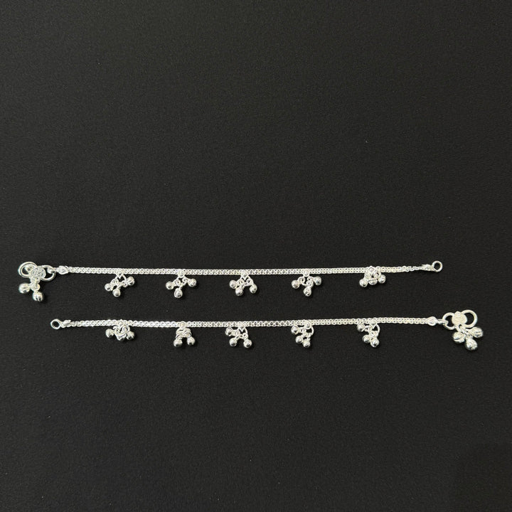 Sterling Silver Teenager Anklet-1pair