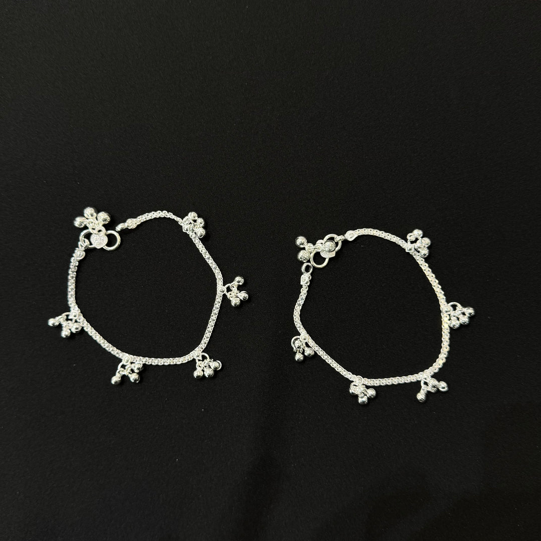 Sterling Silver Teenager Anklet-1pair