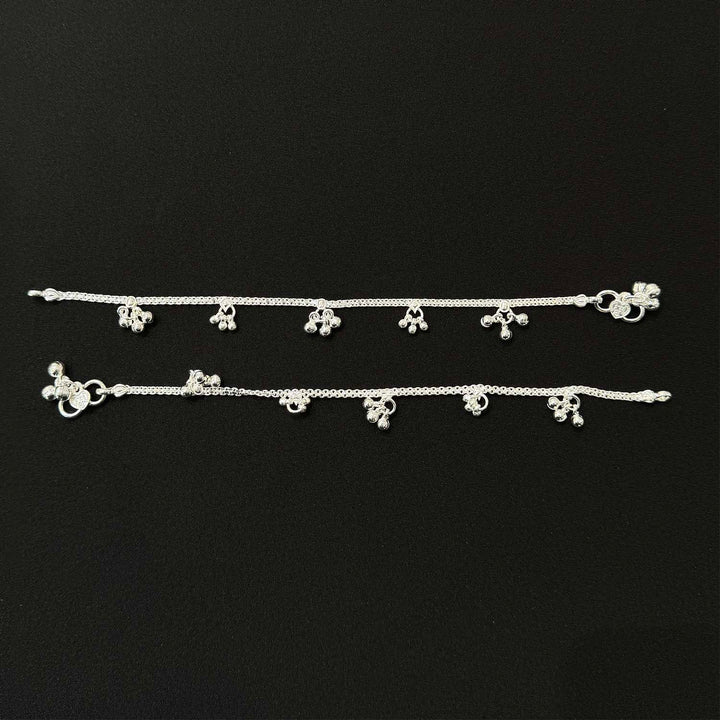 Sterling Silver Teenager Anklet-1pair