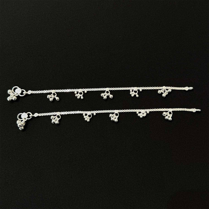 Sterling Silver Teenager Anklet-1pair
