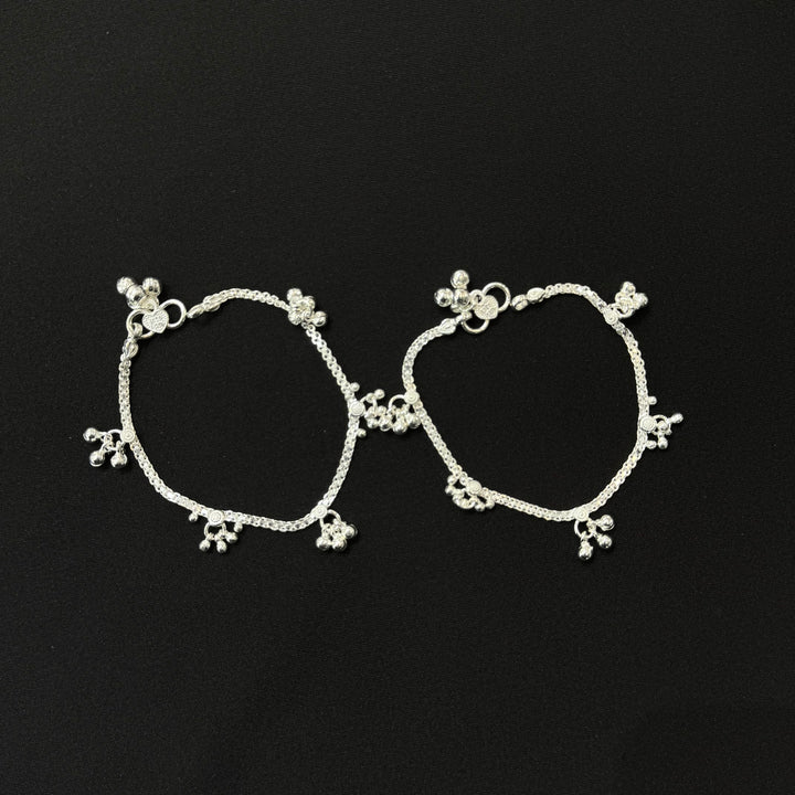 Sterling Silver Teenager Anklet-1pair