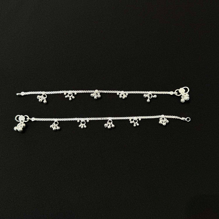 Sterling Silver Teenager Anklet-1pair
