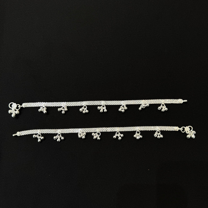 Sterling Silver Adult Anklet-1pair