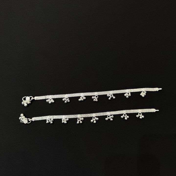 Sterling Silver Adult Anklet-1pair