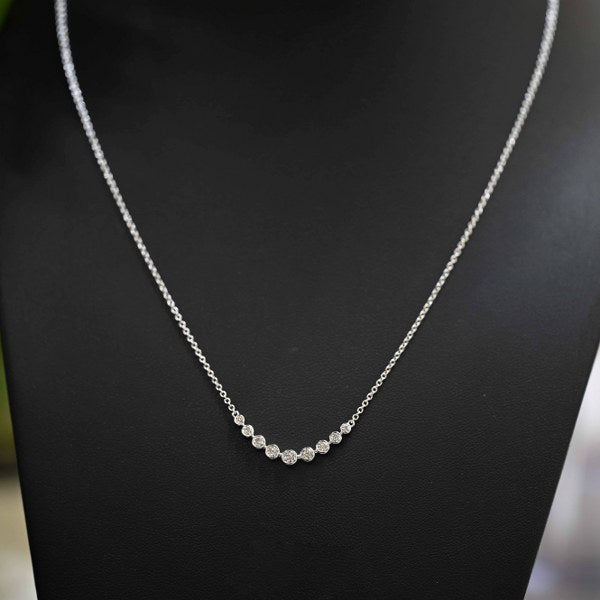 14K WG Diamond Necklace-1pc