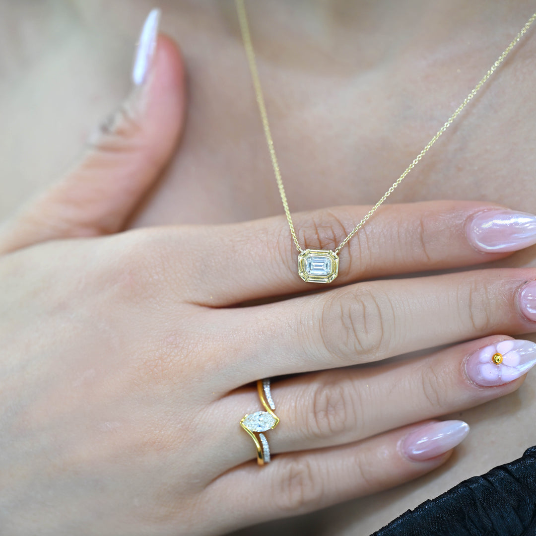 14K YG Diamond Necklace-1pc