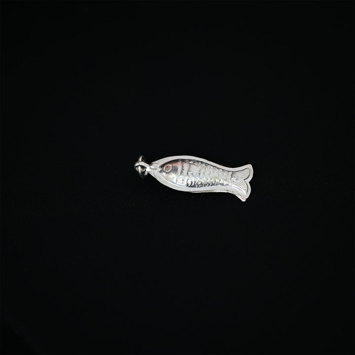 Silver Carved Fish Gajal-1pc