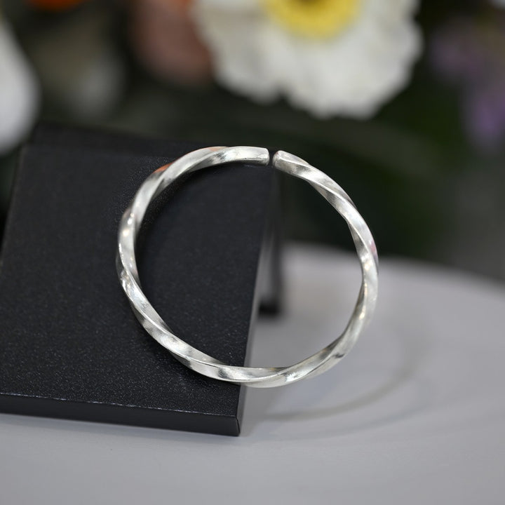 Pure Silver Adult Bangle-1pc