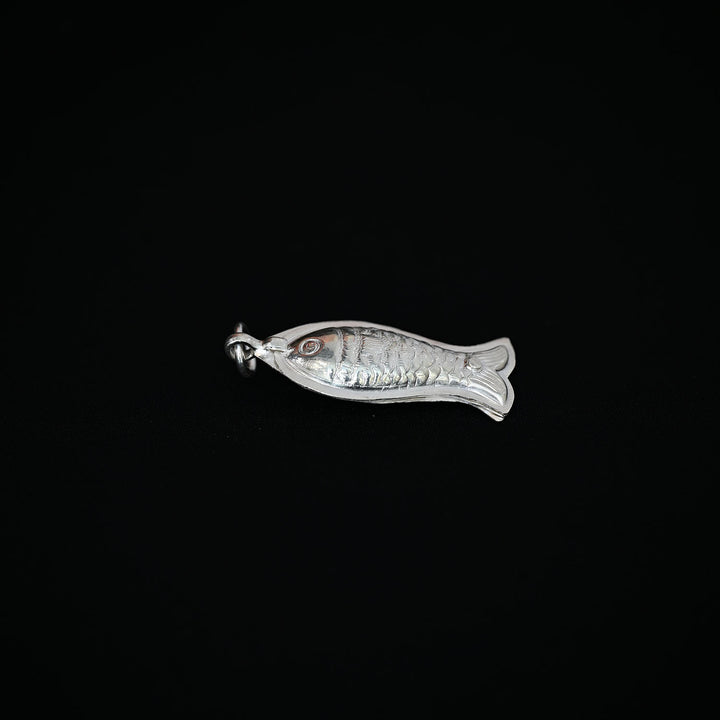 Silver Carved Fish Gajal-1pc