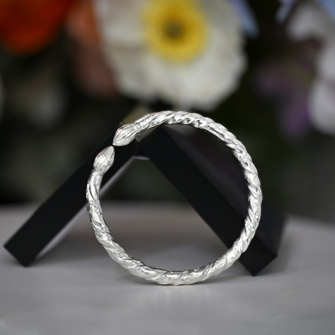 Pure Silver Adult Bangle-1pc