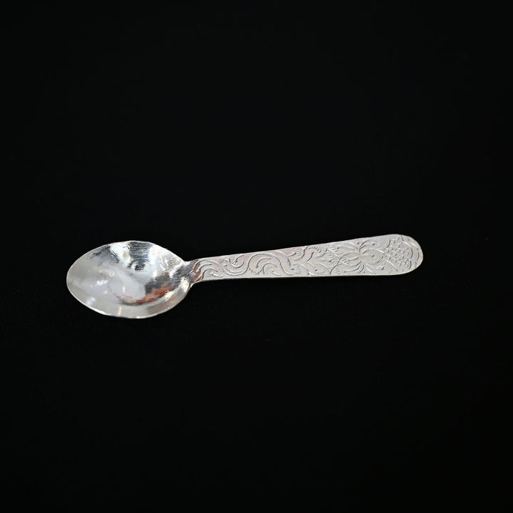 Silver Carved Spoon-1pc