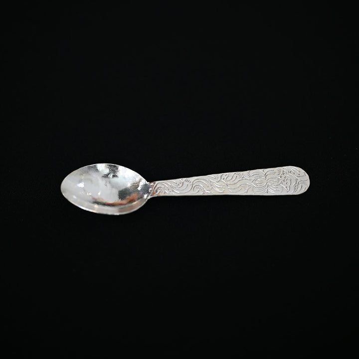 Silver Carved Spoon-1pc