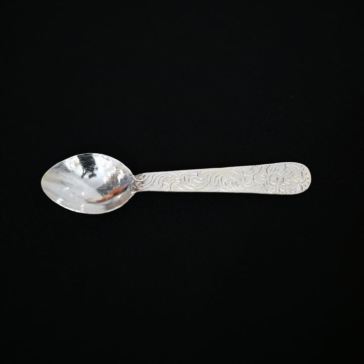 Silver Carved Spoon-1pc
