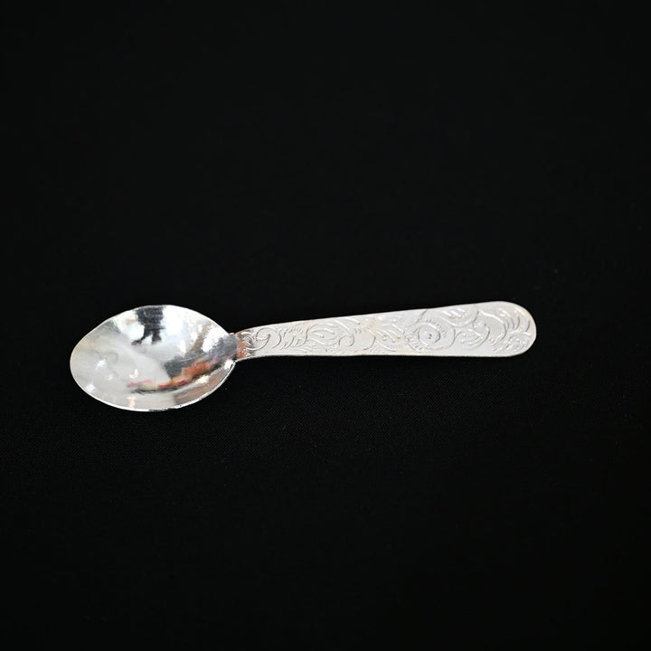 Silver Carved Spoon-1pc