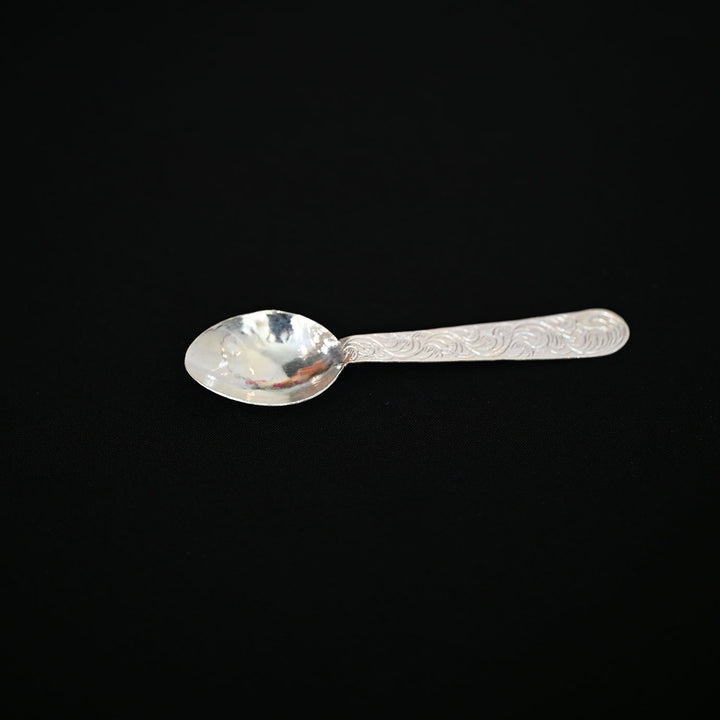 Silver Carved Spoon-1pc