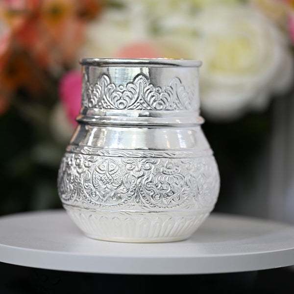 Silver Carved Mana-1pc