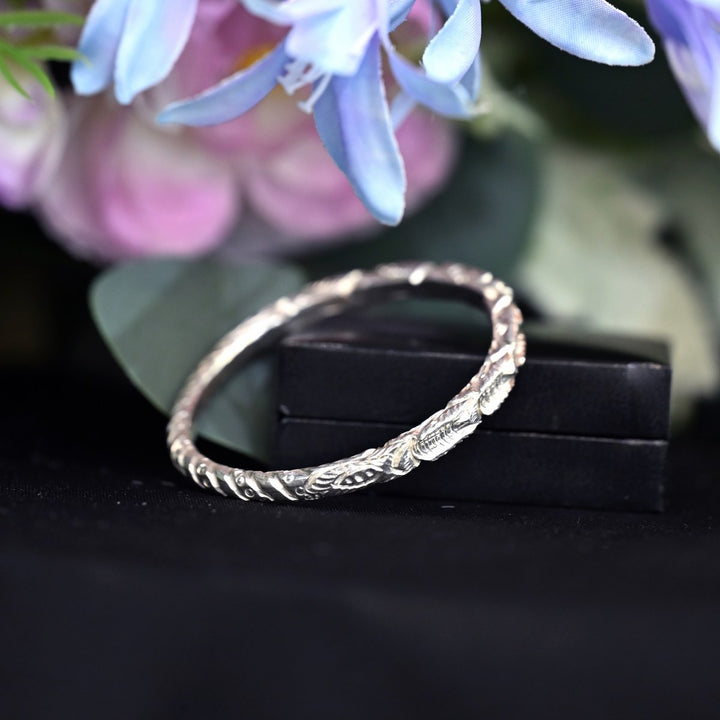 Pure Silver Adult Bangle-1pc