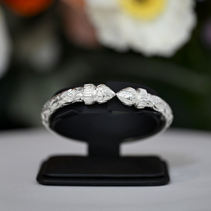 Pure Silver Adult Bangle-1pc