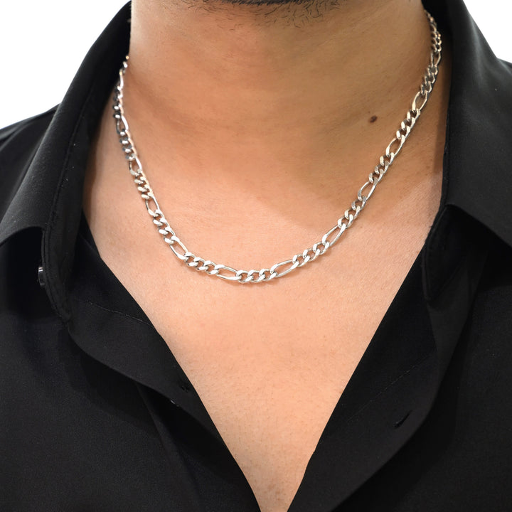 Sterling Silver Figaro Chain-1pc